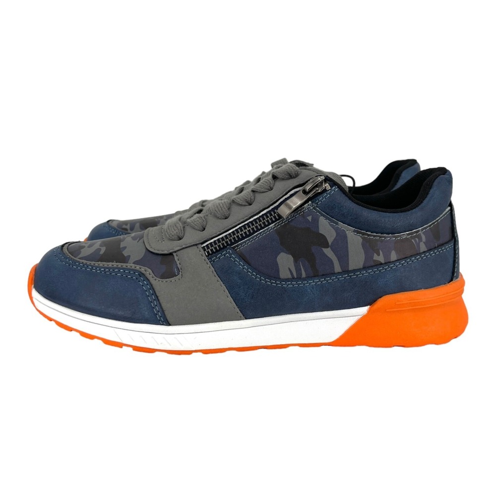 American Exchange Men's Bowen Sneaker Multicolor Zip/Lace-up Low-Top Sz 10 NWOB